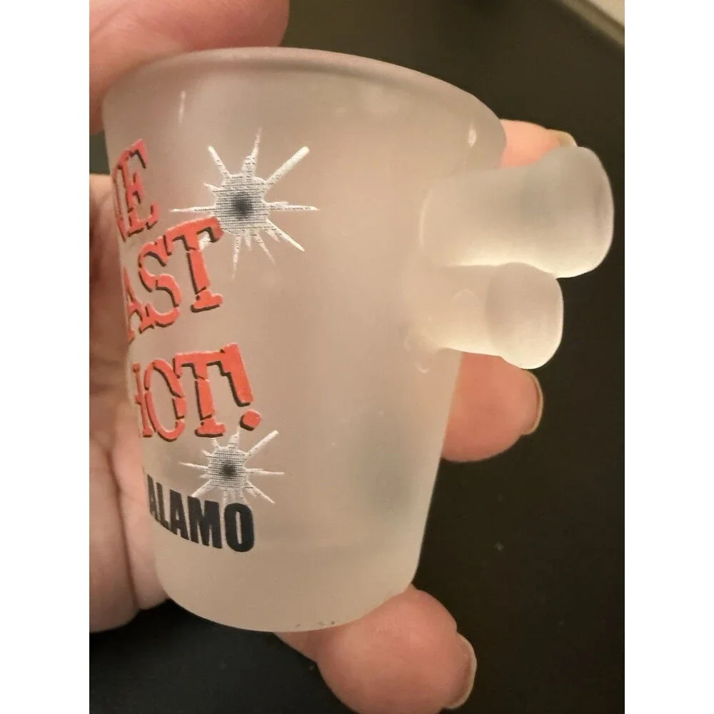 Gun Shaped Liquor Shot Glass ~ The ALAMO, San Antonio, TEXAS ~ One Last Shot